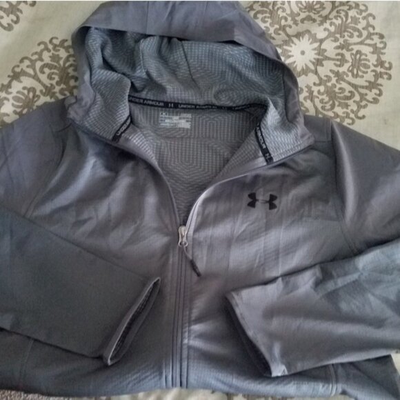 Under Armour Full Zip Hooded Jacket with Pockets Large - Picture 8 of 12